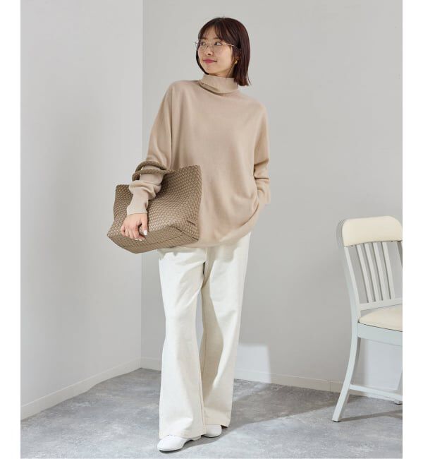 IENA「《追加》Fineニュージーウール ハイネックプルオーバー」|ニット・セーター|