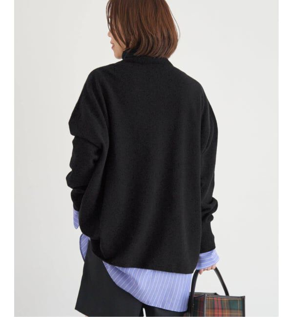 IENA「《追加》Fineニュージーウール ハイネックプルオーバー」|ニット・セーター|