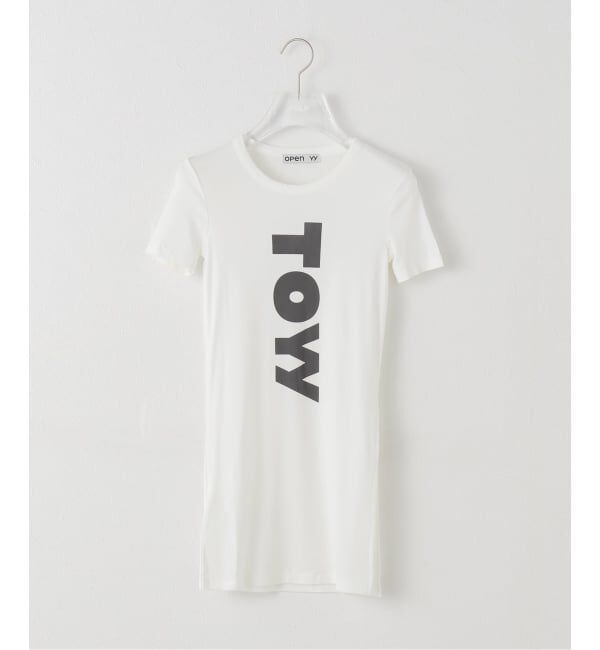 PULP「【Geek Office / ギークオフィス】OPEN YY /  TOYY SIDE SLIT TEE」|Tシャツ・カットソー|ホワイト