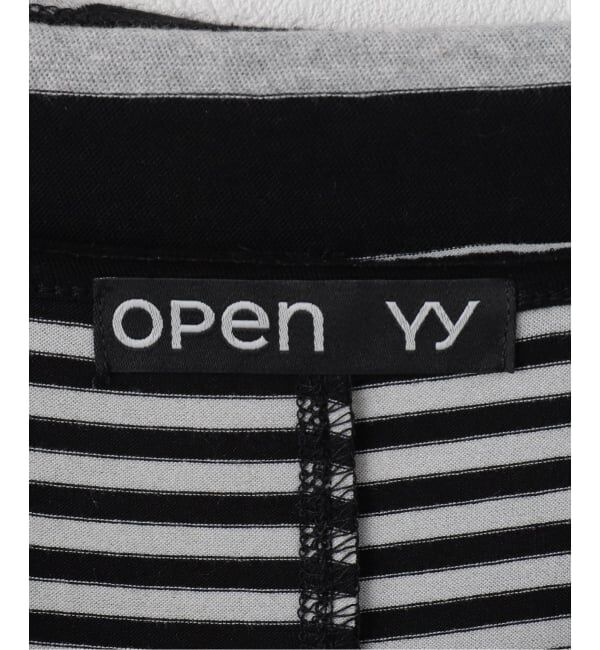 PULP「【Geek Office / ギークオフィス】OPEN YY / STRIPE CONVERTIBLE HOOK TOP DRESS」|Tシャツ・カットソー|