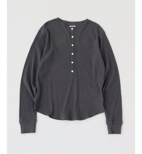 PULP「JIEDA / ジエダ VINTAGE LIGHT RIB HENRY NECK L/S」|Tシャツ・カットソー|グレーA