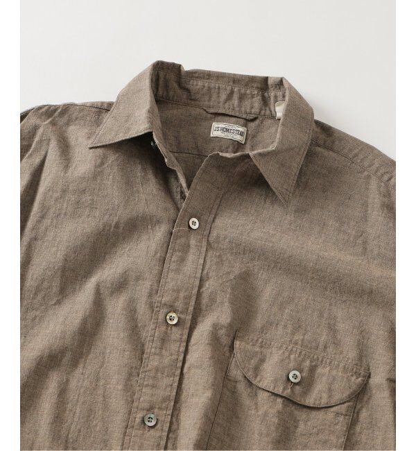 J.S.Homestead「J.S.Homestead / オーガニックポプリン 1フラップシャツ」|シャツ・ブラウス|