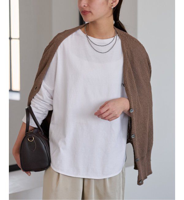 FRAMeWORK「≪追加≫コットン天竺ラウンドヘム4」|Tシャツ・カットソー|