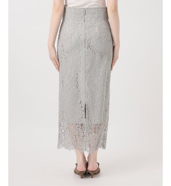 NOBLE「《追加予約》リバーレースIラインスカート」|スカート|