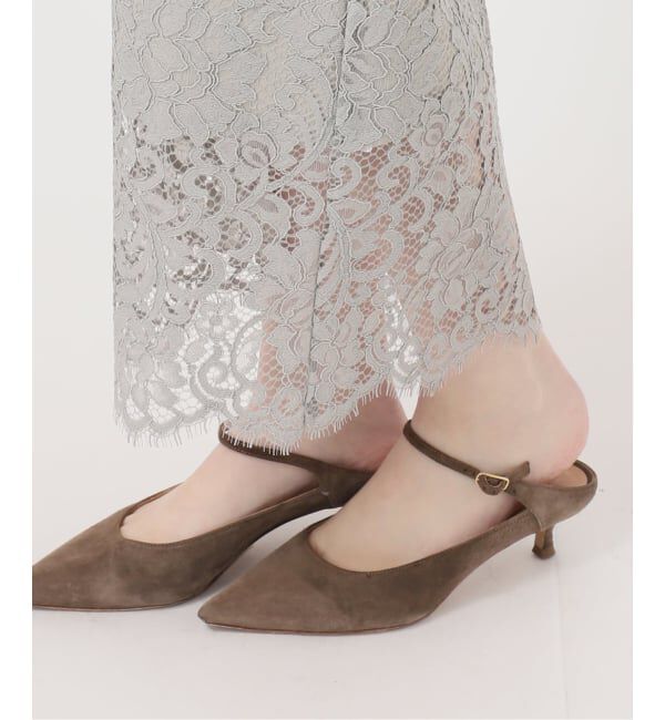 NOBLE「《追加予約》リバーレースIラインスカート」|スカート|