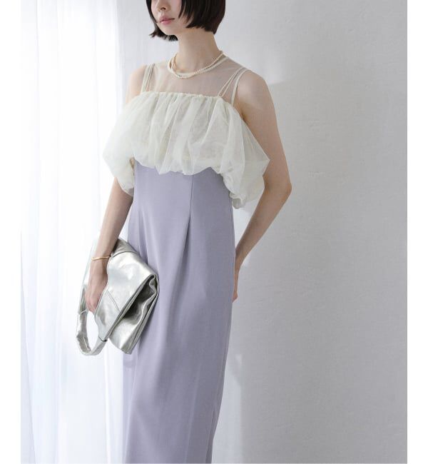  「バルーンドレス」|ドレス|サックスブルー