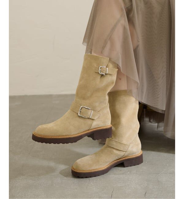  「《追加》レザーエンジニアブーツ」|ショートブーツ|