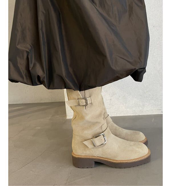  「《追加》レザーエンジニアブーツ」|ショートブーツ|