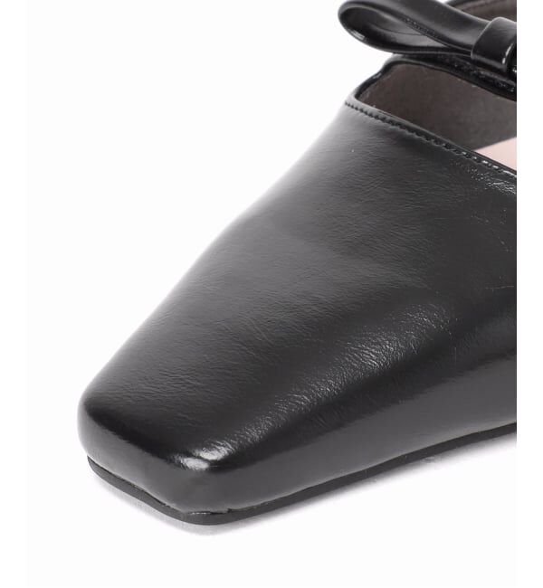  「《予約》LE TALON&times;HAPPY MANIA3.5cmスクエアリボンミュール」|パンプス|