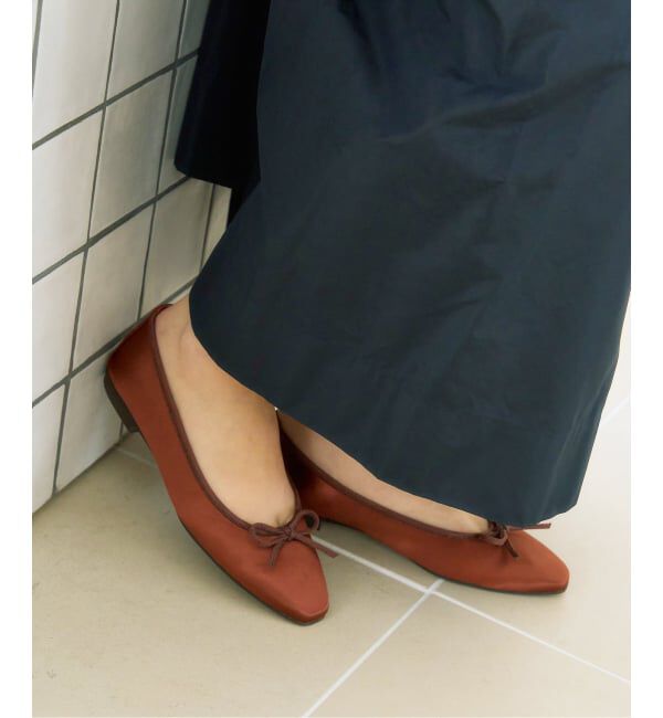  「《追加予約》フレンチスクエアバレエ」|バレエシューズ|ブラウン B