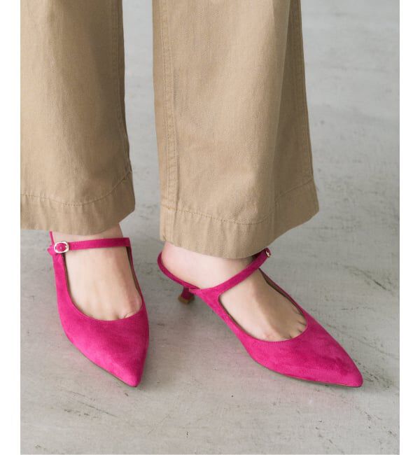  「《追加予約》4.5cmポインテッドストラップミュール」|パンプス|