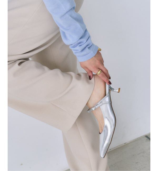  「《追加予約》4.5cmポインテッドストラップミュール」|パンプス|