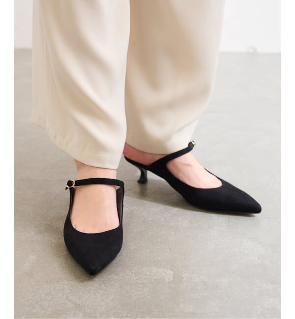  「《追加予約》4.5cmポインテッドストラップミュール」|パンプス|