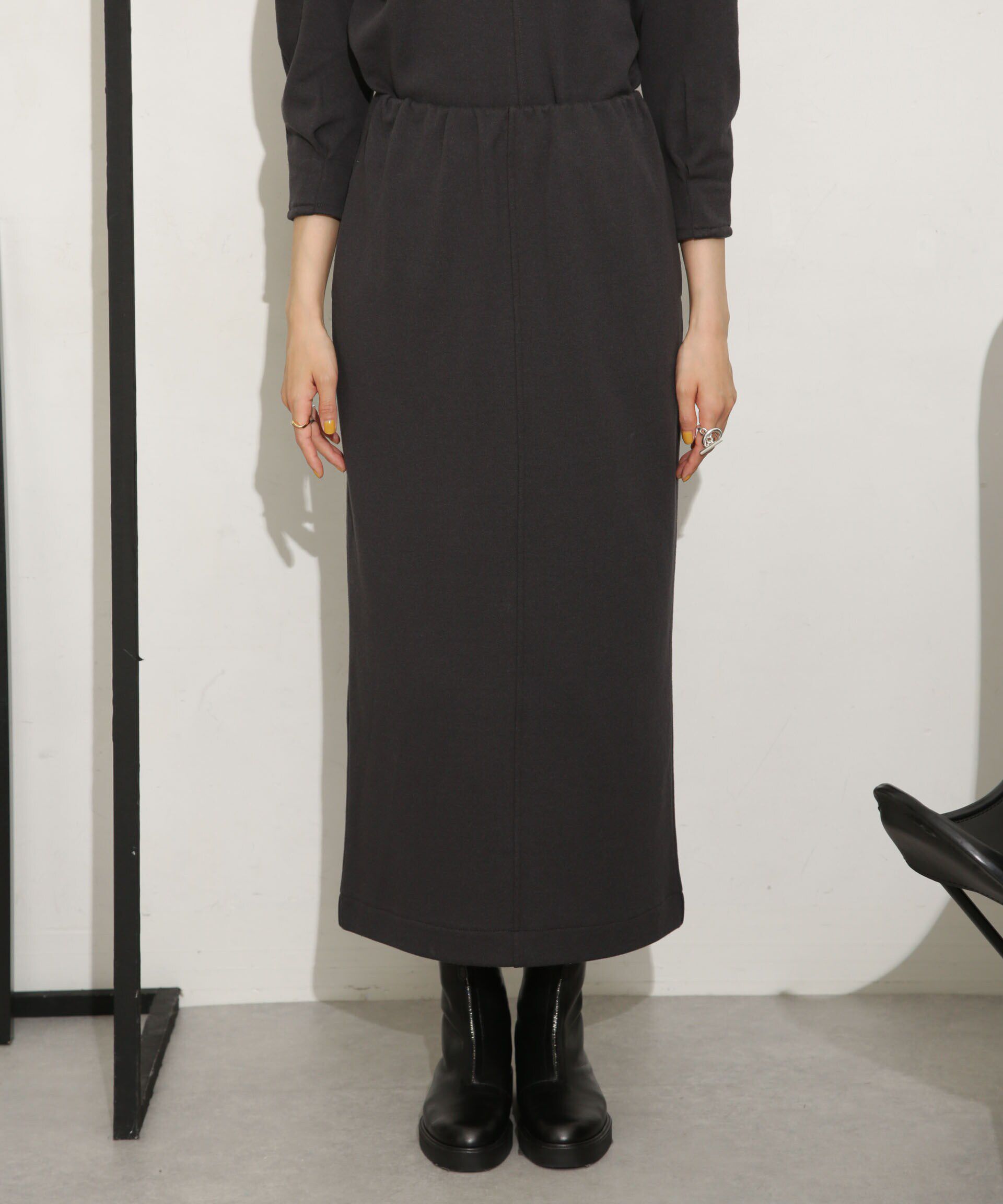 nano･universe「ミニブークレIラインスカート(セットアップ可)」|スカート|