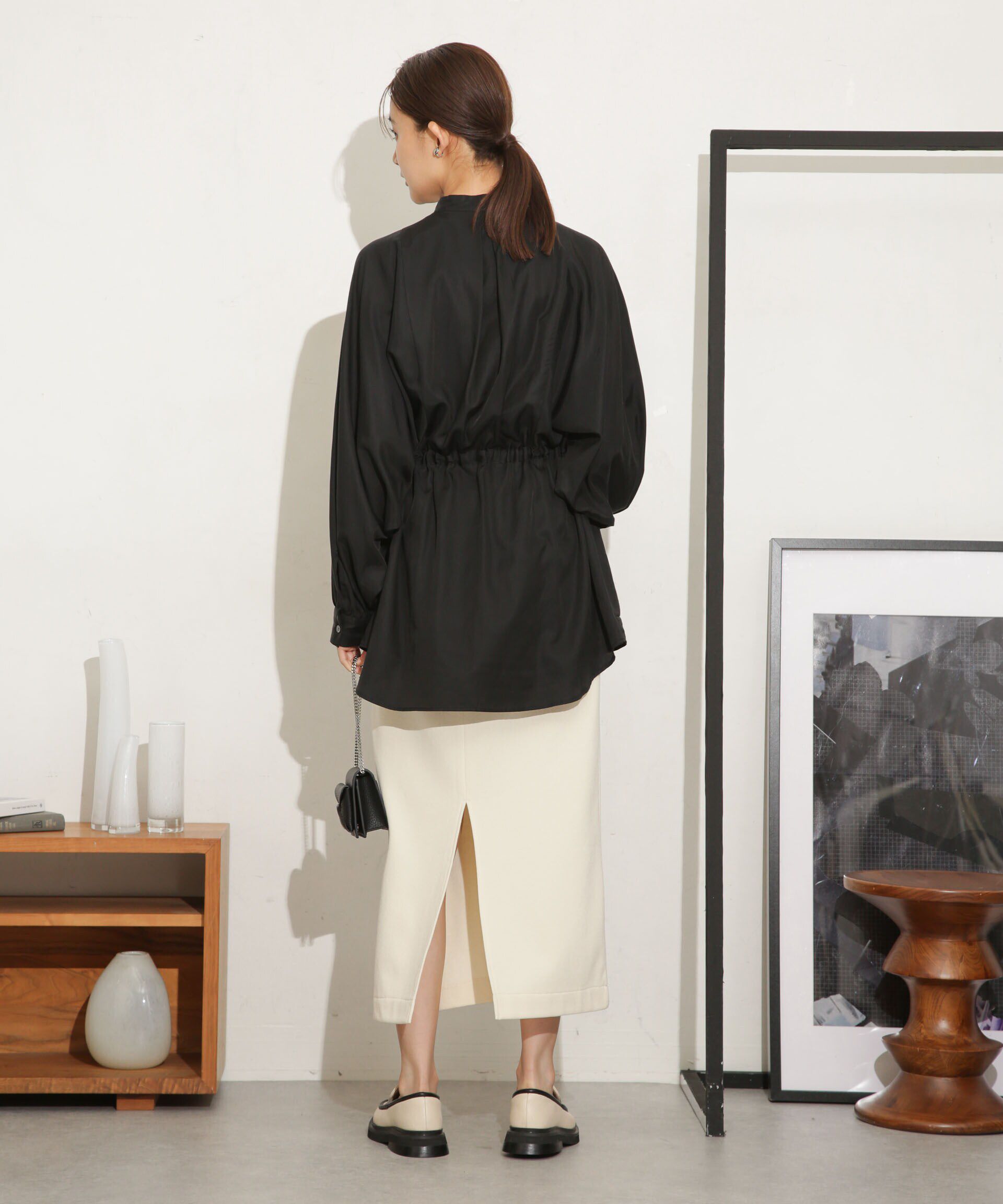 nano･universe「ミニブークレIラインスカート(セットアップ可)」|スカート|