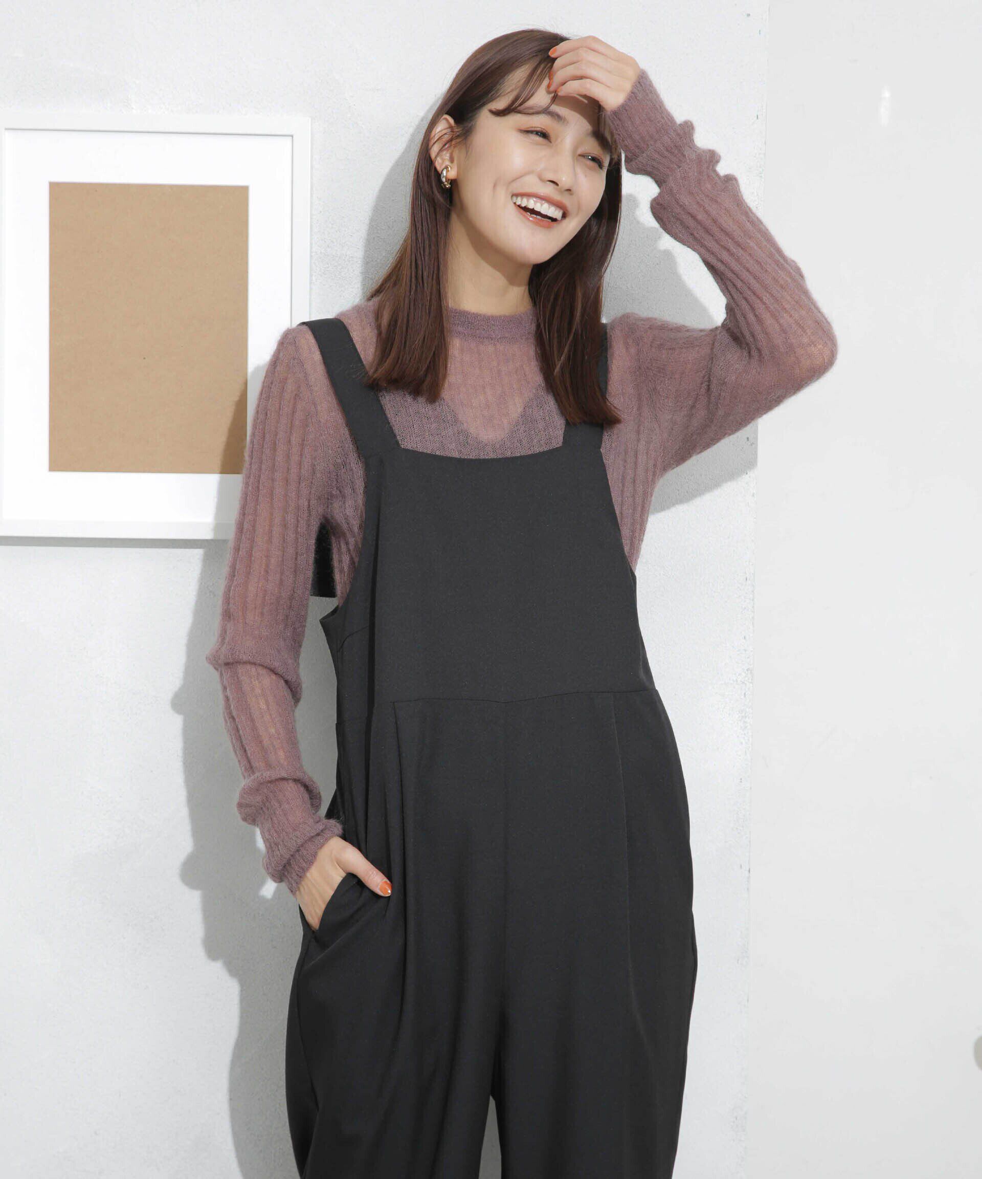 nano･universe「シアーモヘヤリブニットプルオーバー」|ニット・セーター|