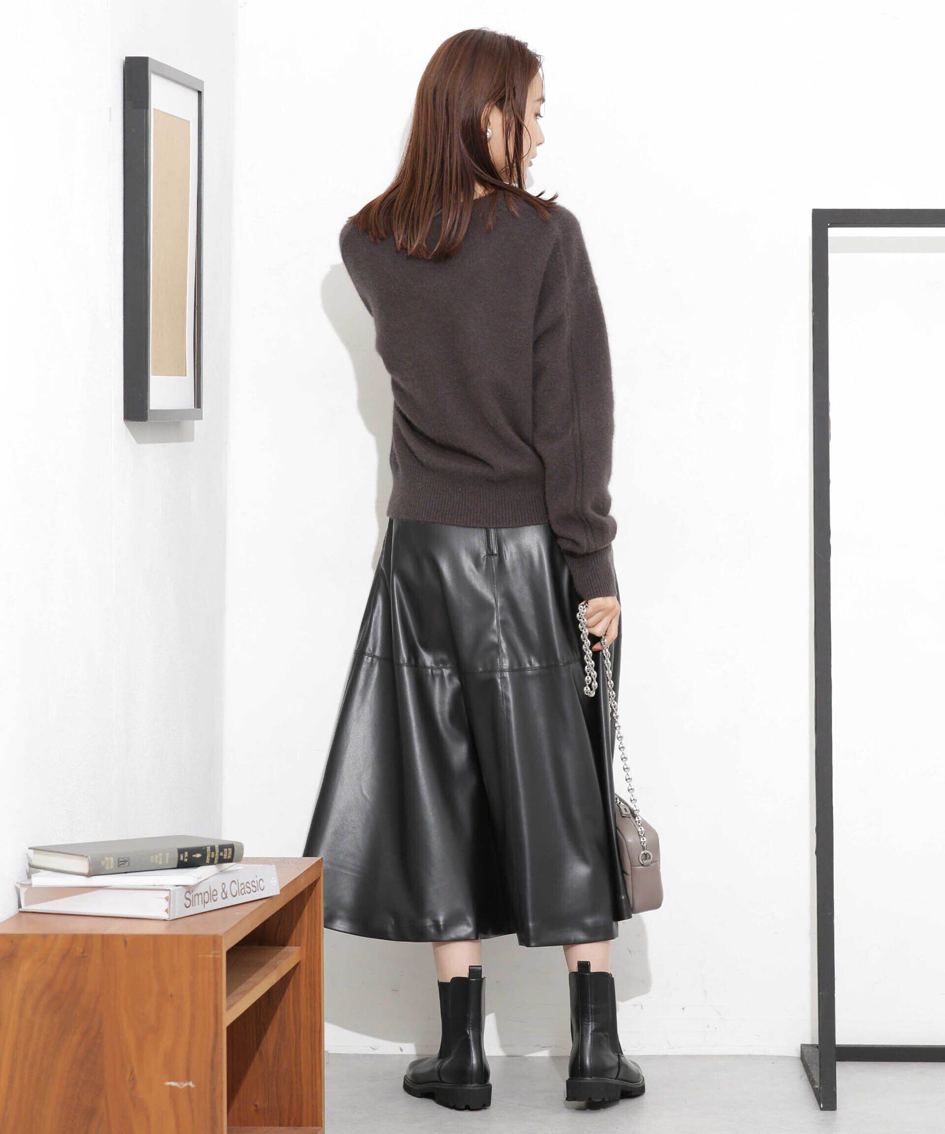 nano･universe「ウォッシャブルフォックス Vネックニットプルオーバー」|ニット・セーター|