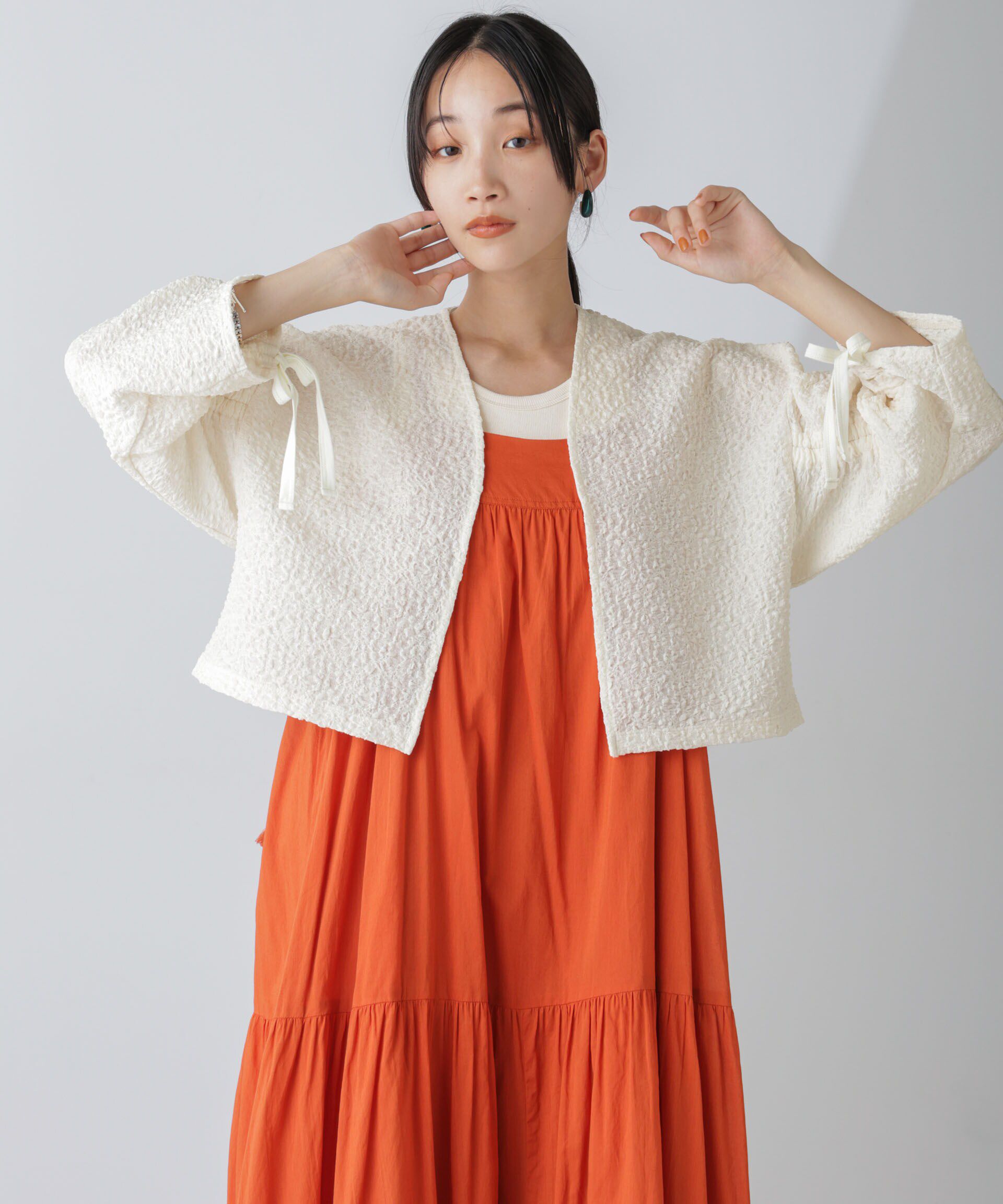 nano･universe「シャーリングドロストカーディガン」|Tシャツ・カットソー|アイボリー7