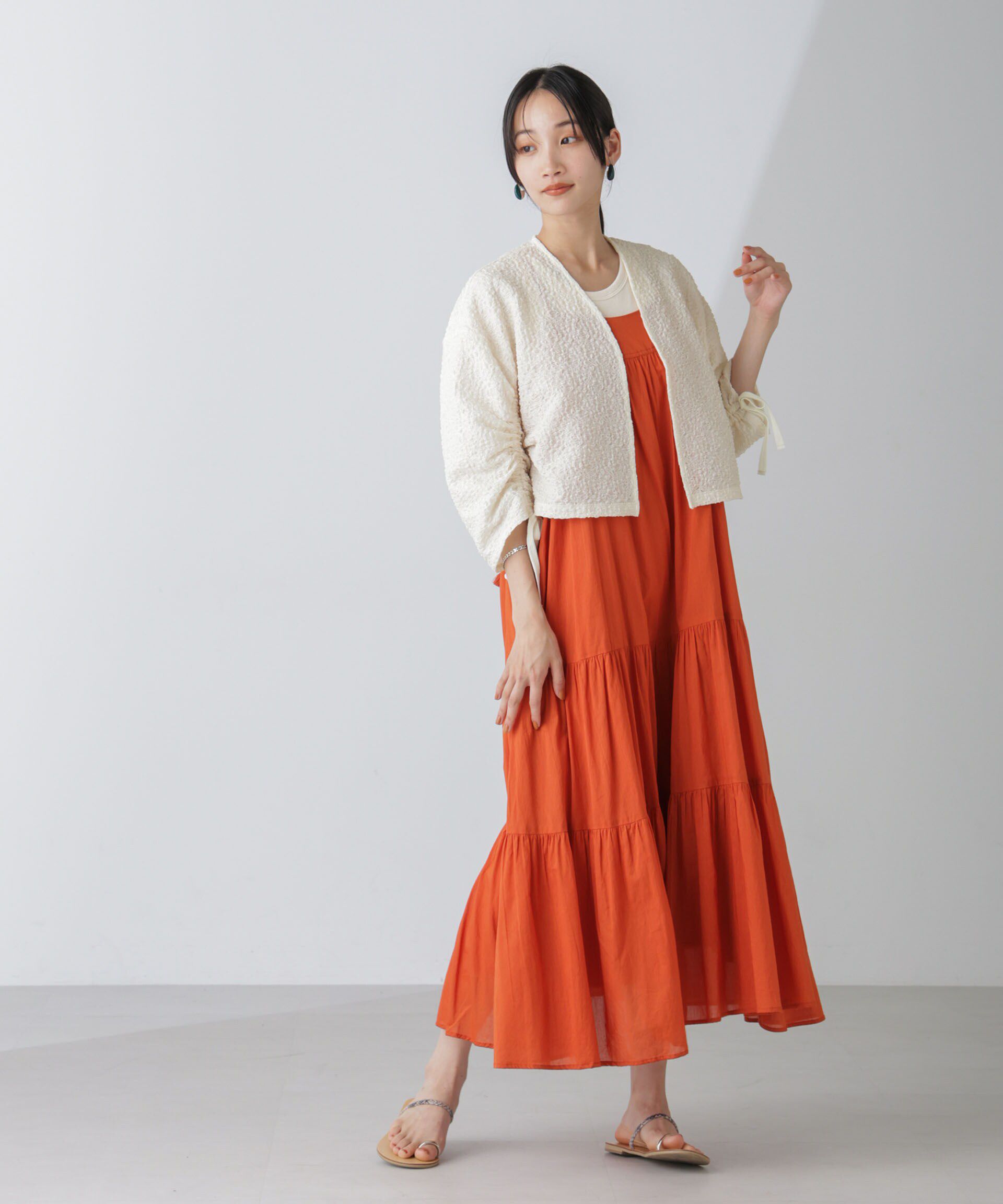 nano･universe「シャーリングドロストカーディガン」|Tシャツ・カットソー|