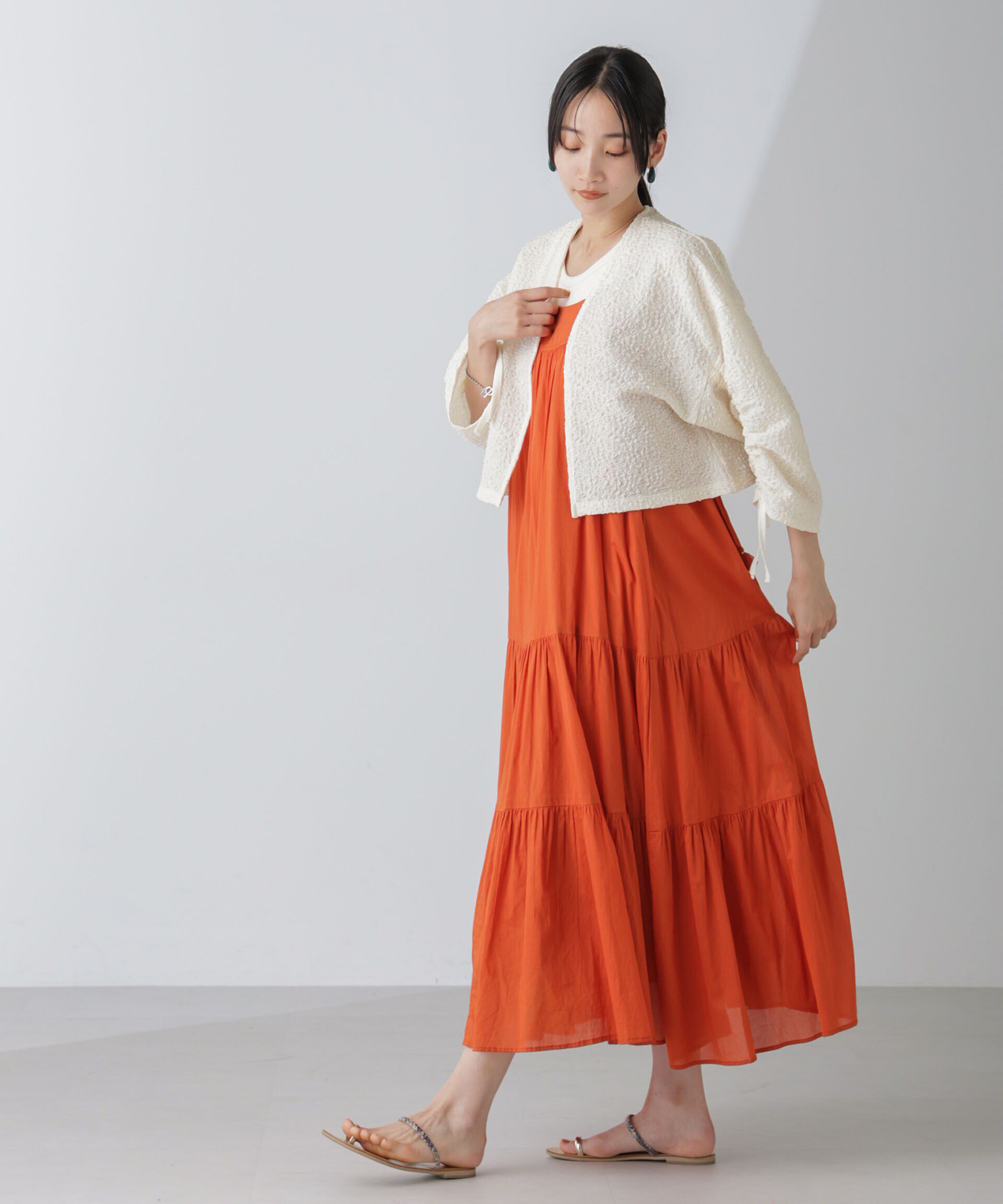 nano･universe「シャーリングドロストカーディガン」|Tシャツ・カットソー|