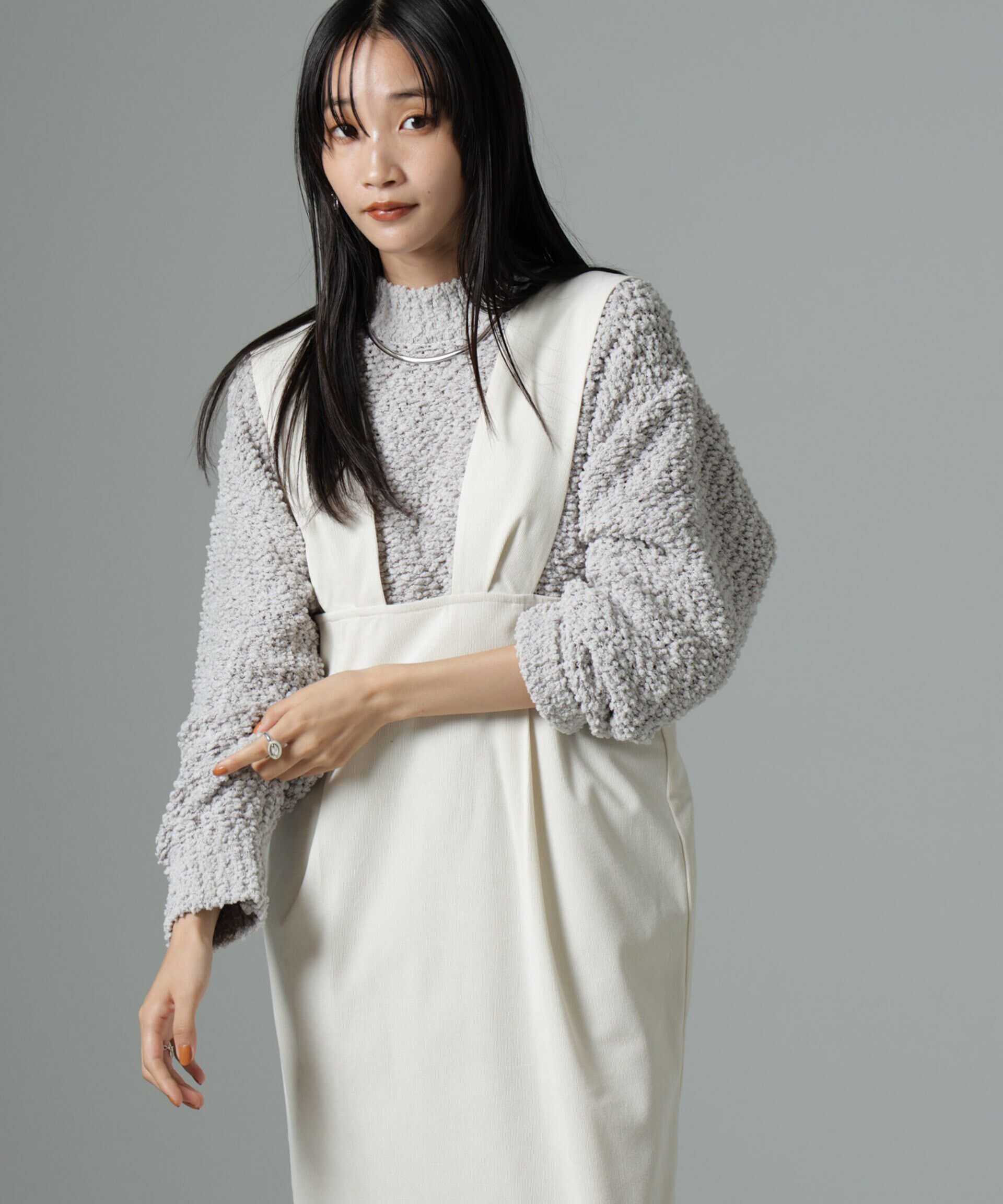 nano･universe「スラブテープボトルネックニット」|ニット・セーター|