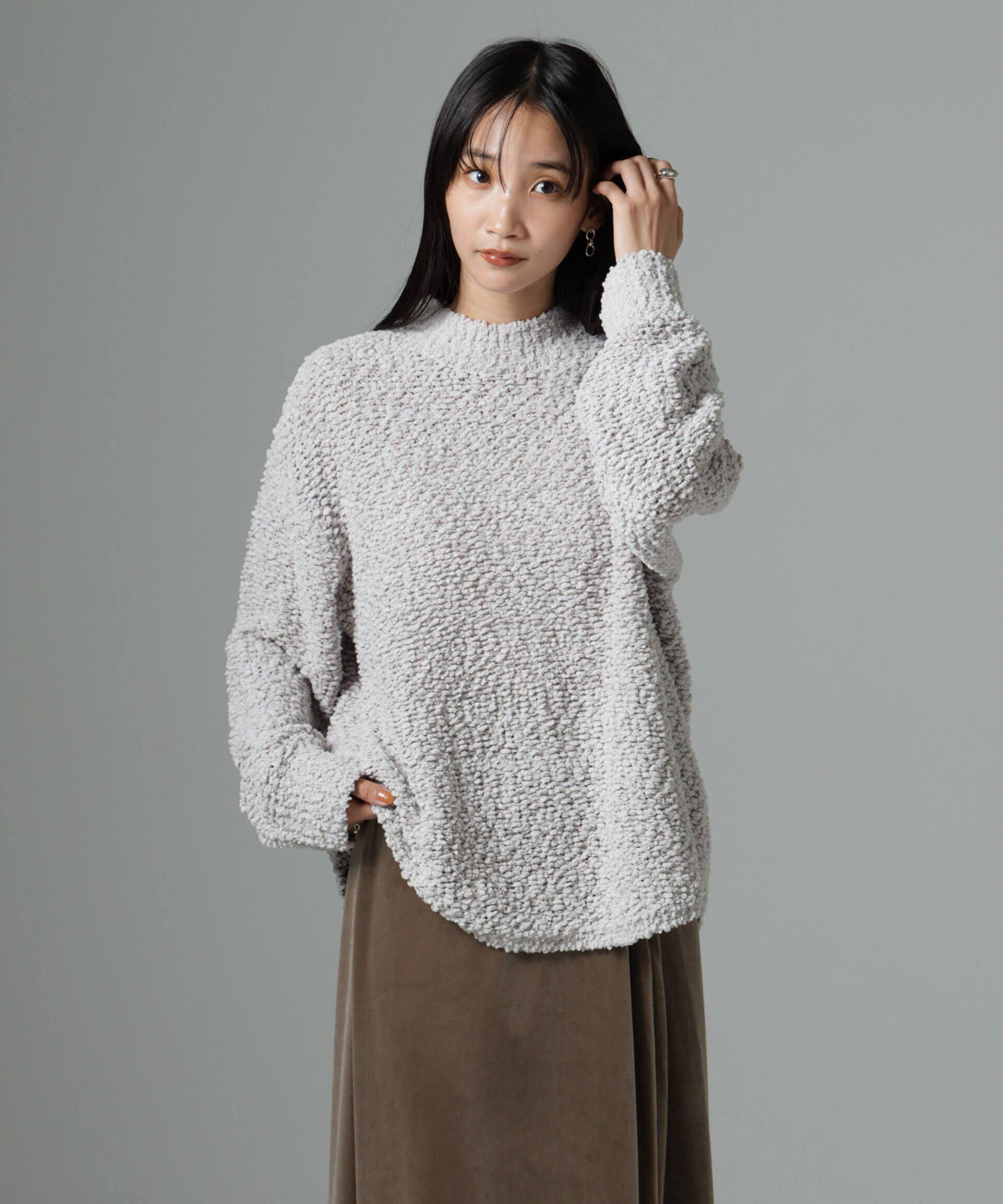 nano･universe「スラブテープボトルネックニット」|ニット・セーター|