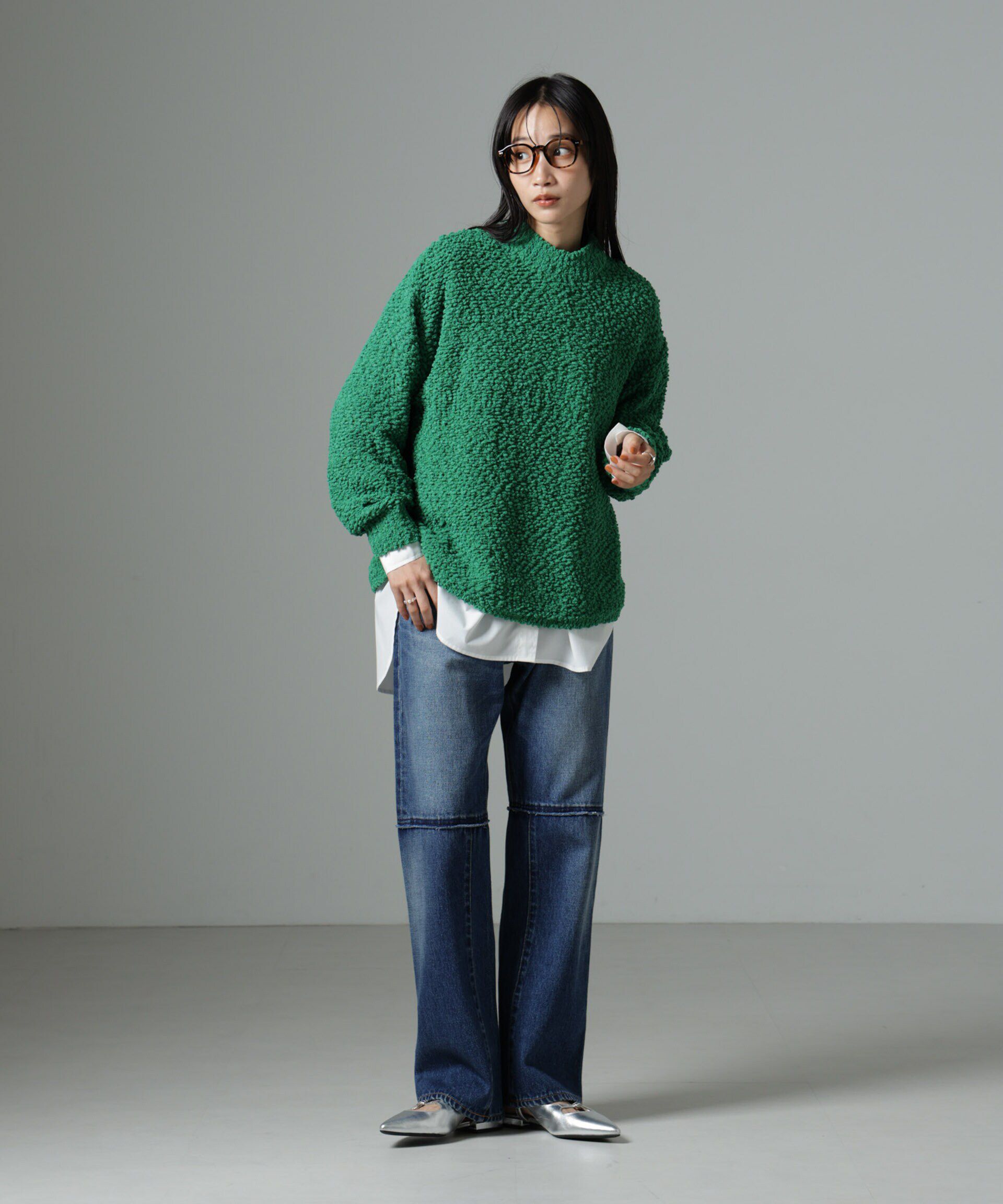 nano･universe「スラブテープボトルネックニット」|ニット・セーター|