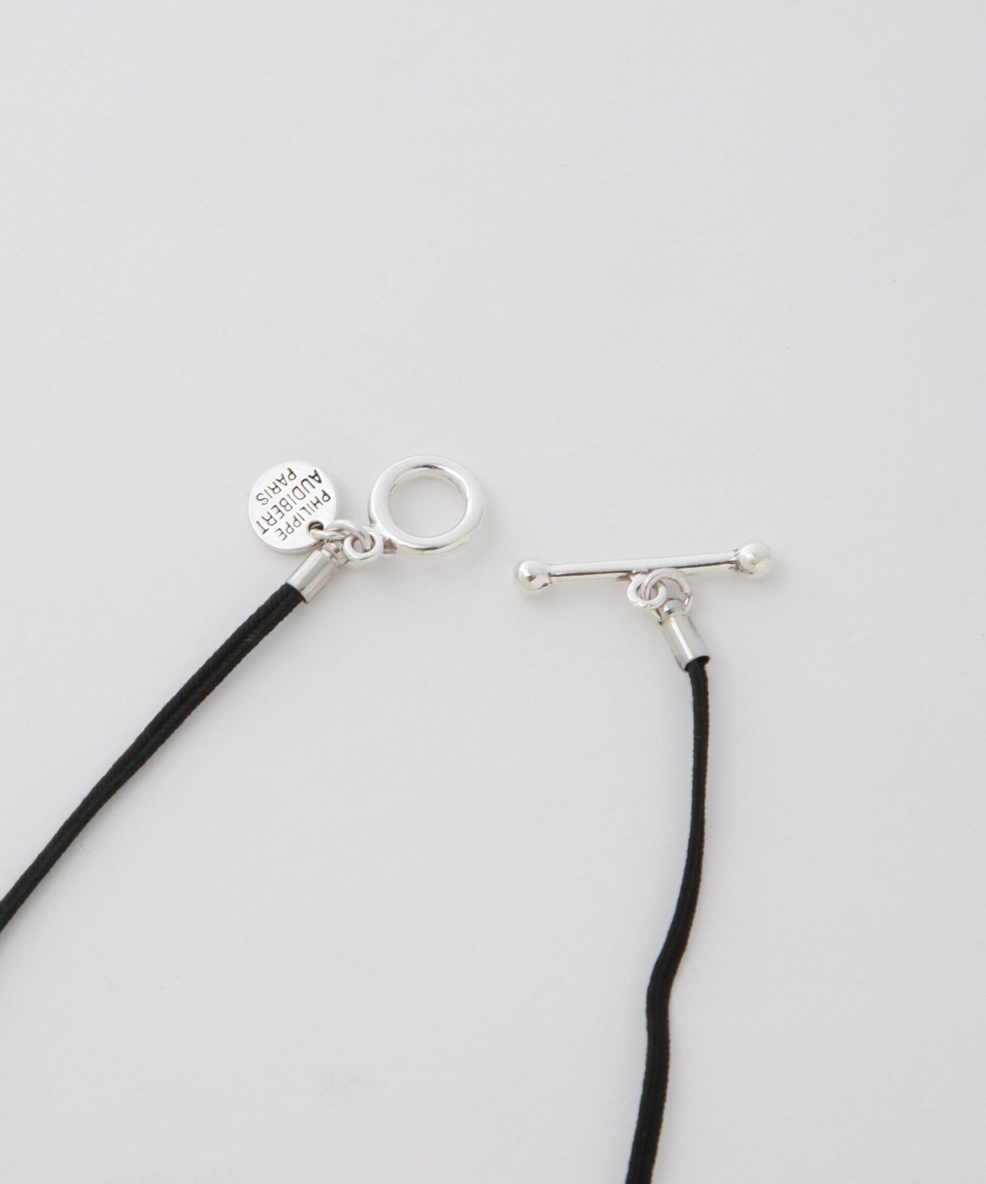 NANO universe「PHILIPPE AUDIBERT/Siya cord necklace シルバー」|ネックレス|
