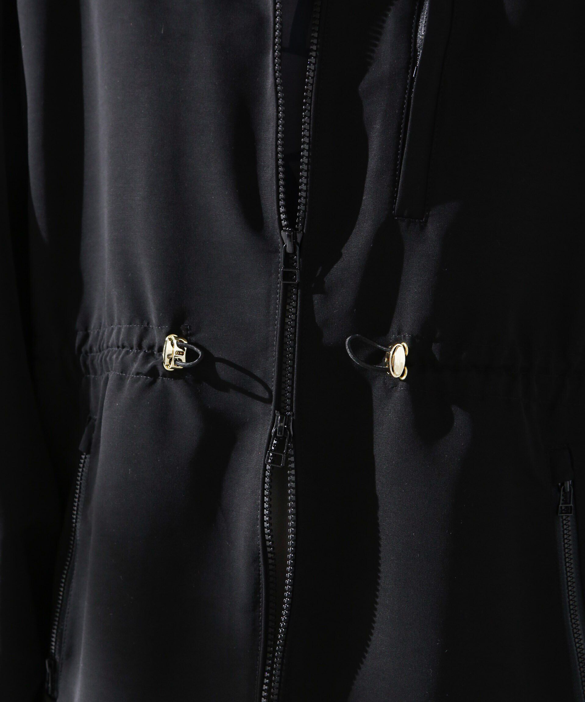 nano･universe「撥水グログランフードブルゾン」|ブルゾン・スタジャン|