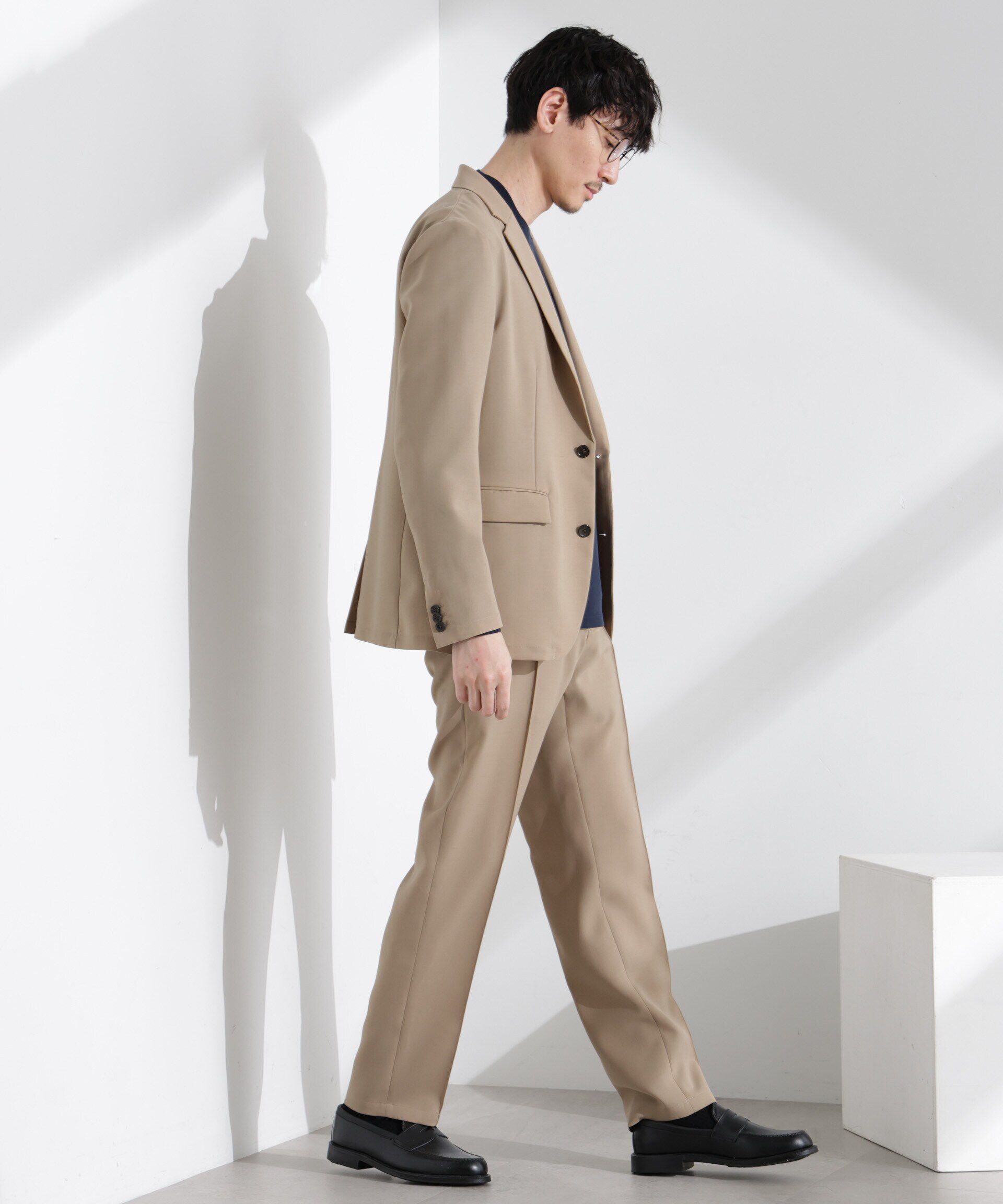  「「N JACKET PREMIUM」強撚ピケストレッチジャケット(セットアップ可)」|テーラードジャケット|