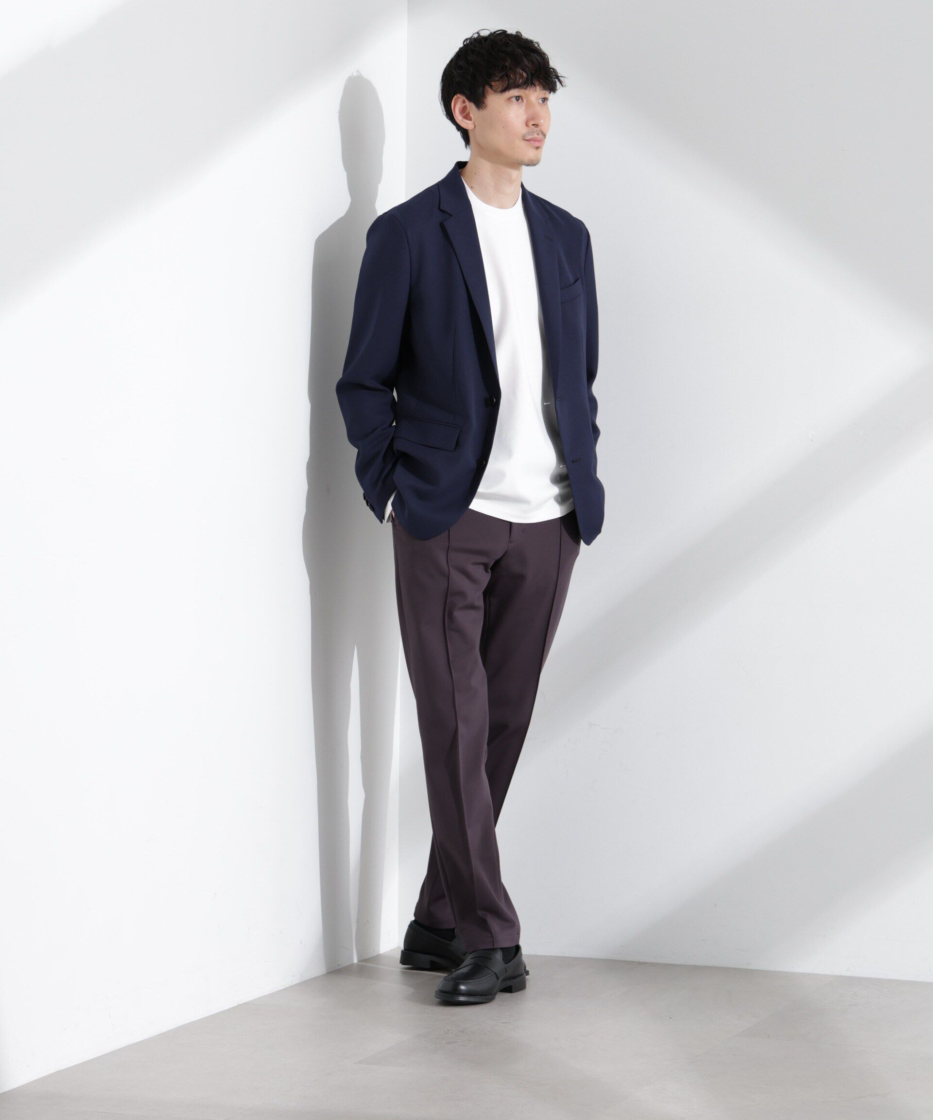  「「N JACKET PREMIUM」強撚ピケストレッチジャケット(セットアップ可)」|テーラードジャケット|