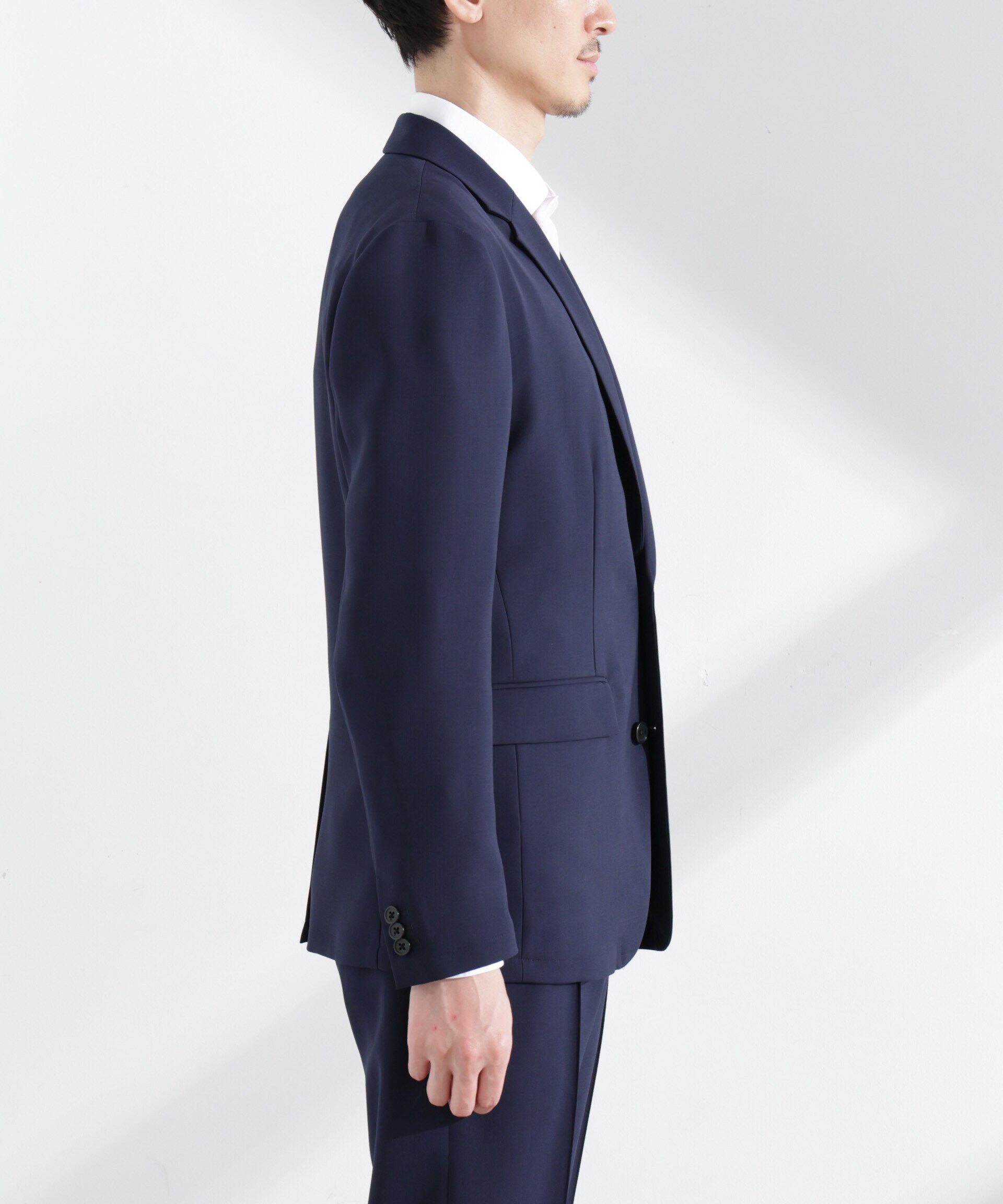  「「N JACKET PREMIUM」強撚ピケストレッチジャケット(セットアップ可)」|テーラードジャケット|