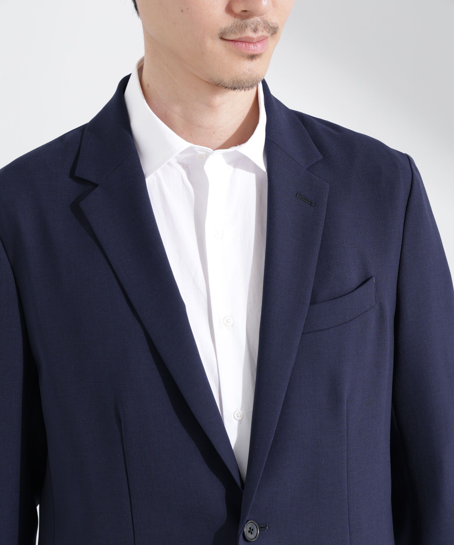  「「N JACKET PREMIUM」強撚ピケストレッチジャケット(セットアップ可)」|テーラードジャケット|