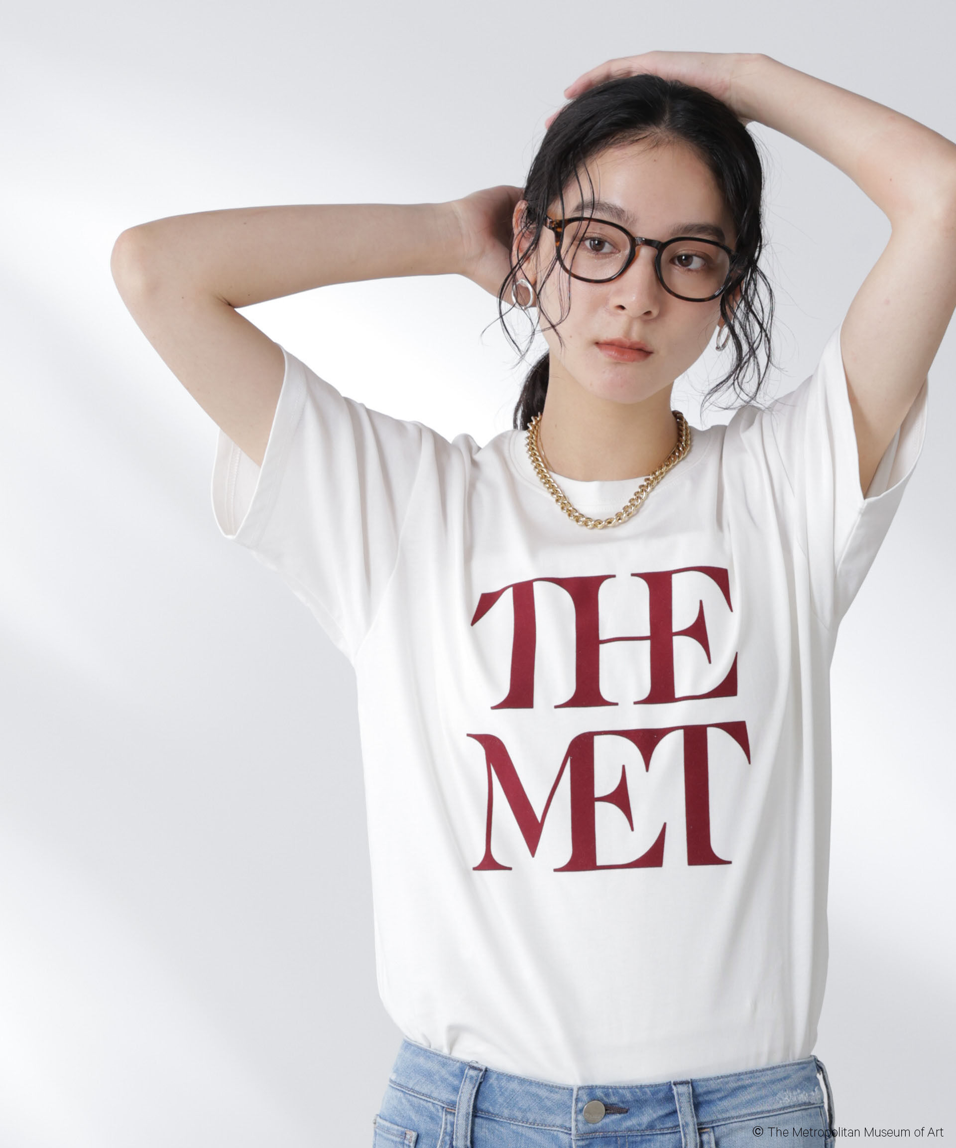 nano･universe「The Met 別注ロゴプリントTシャツ」|Tシャツ・カットソー|