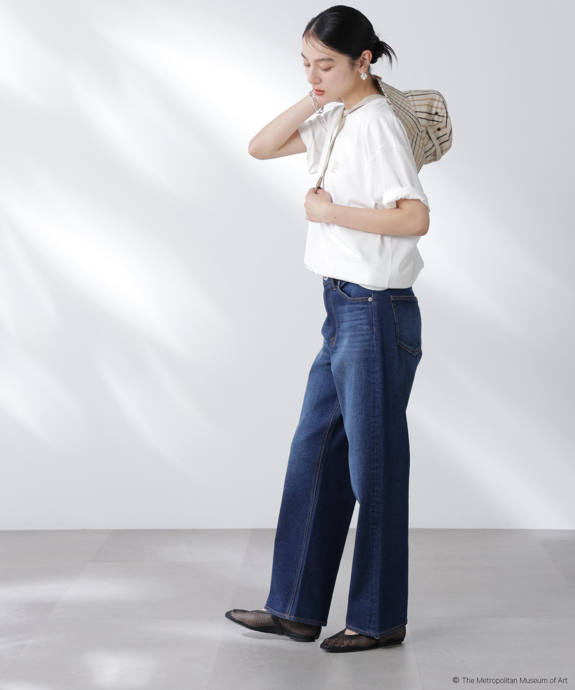 nano･universe「The Met 別注ロゴプリントTシャツ」|Tシャツ・カットソー|