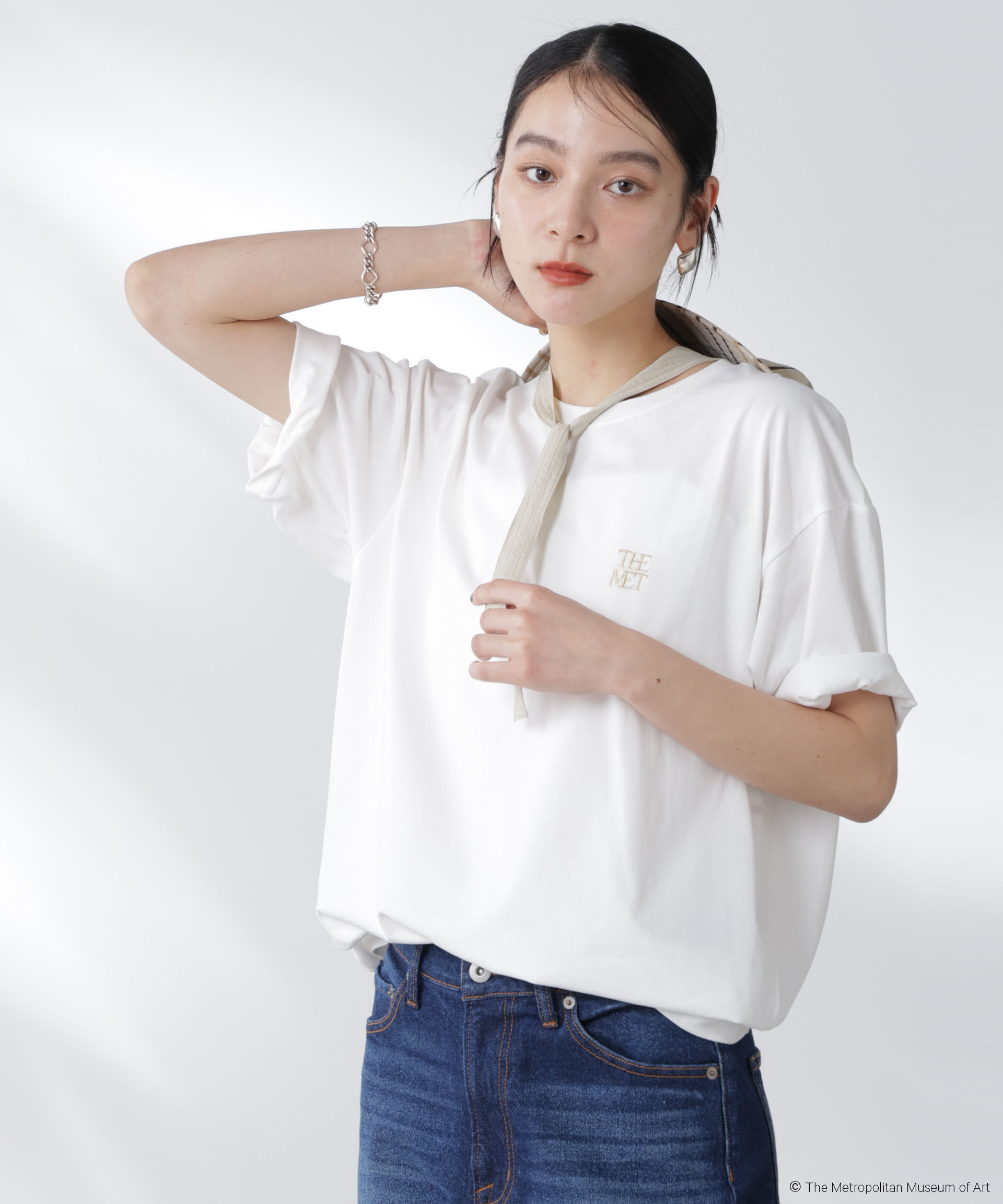 nano･universe「The Met 別注ロゴプリントTシャツ」|Tシャツ・カットソー|