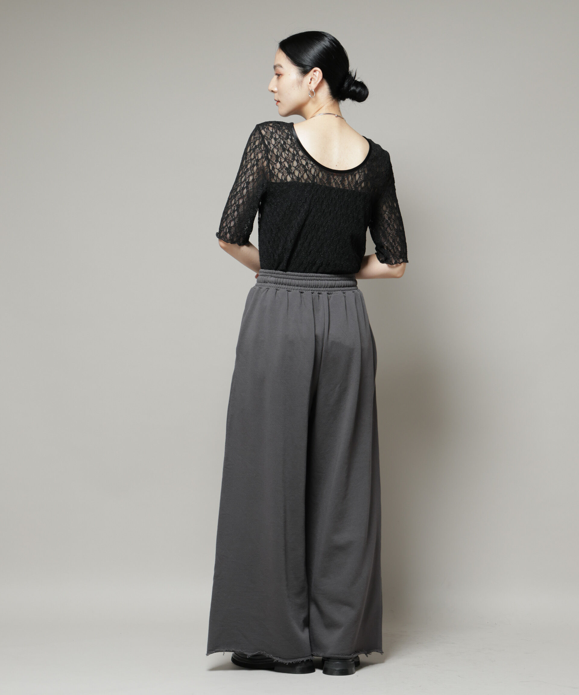 nano･universe「ボリュームワイドスウェットパンツ」|チノ|