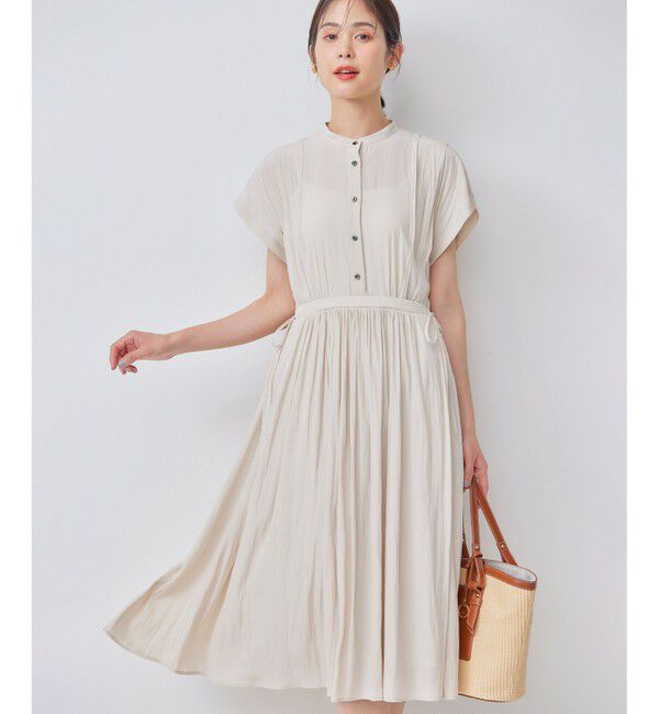 組曲「ギャザーライトデシン ワンピース」|ワンピース|ｻﾝﾄﾞﾍﾞ