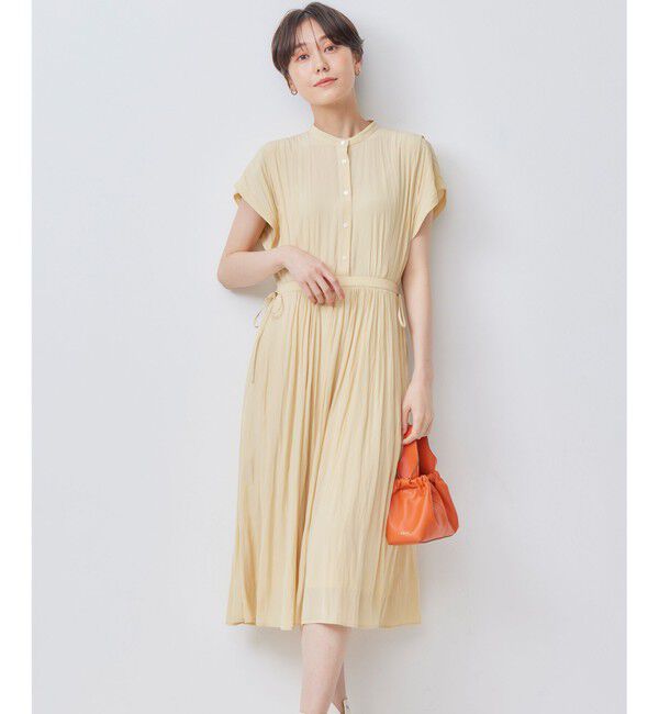 組曲「ギャザーライトデシン ワンピース」|ワンピース|カスタード系