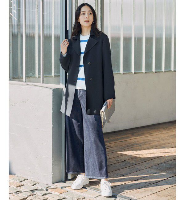 自由区「【洗える】ウスカルデニム ワイドパンツ」|デニム|