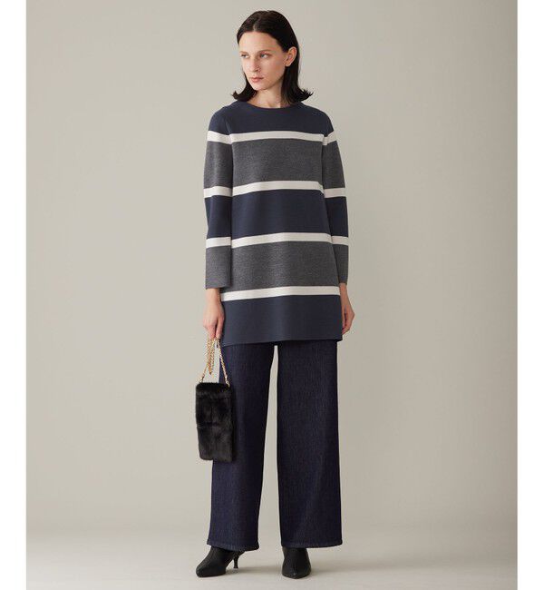 自由区「【洗える】ウスカルデニム ワイドパンツ」|デニム|