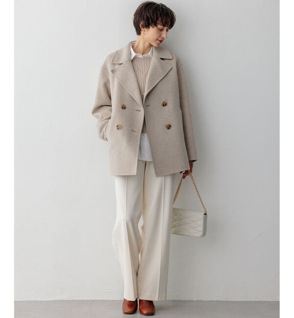 23区「【滝沢眞規子さん着用】MANTECOPureリバー Pコート」|ピーコート|