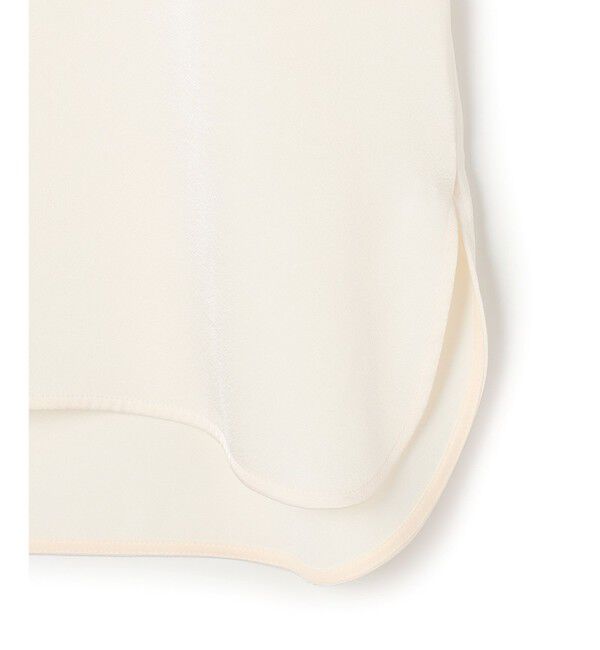 23区「カフスボタン サテンTEEブラウス」|シャツ・ブラウス|