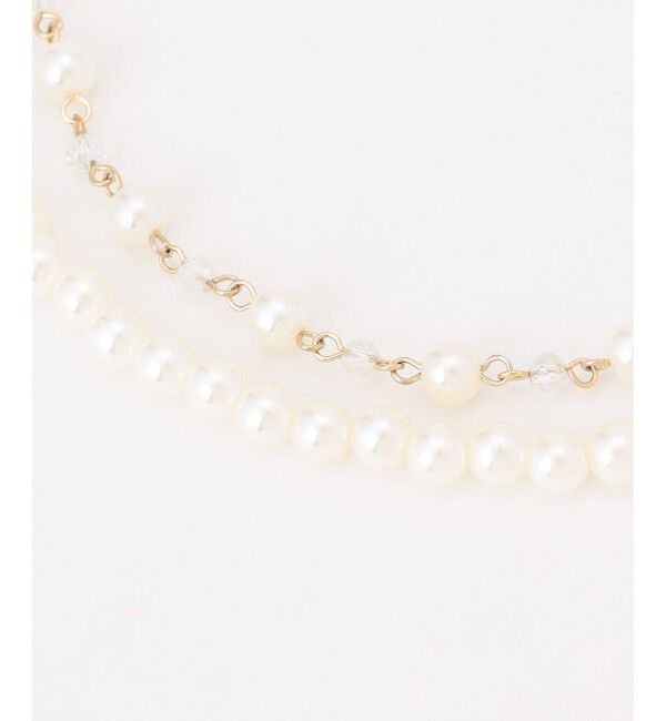any SiS「パール調2連 ネックレス」|ネックレス|