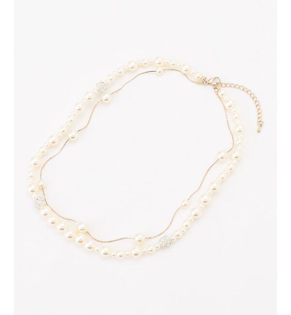 ANY SIS「ロンデルパール調ステーション ネックレス」|ネックレス|