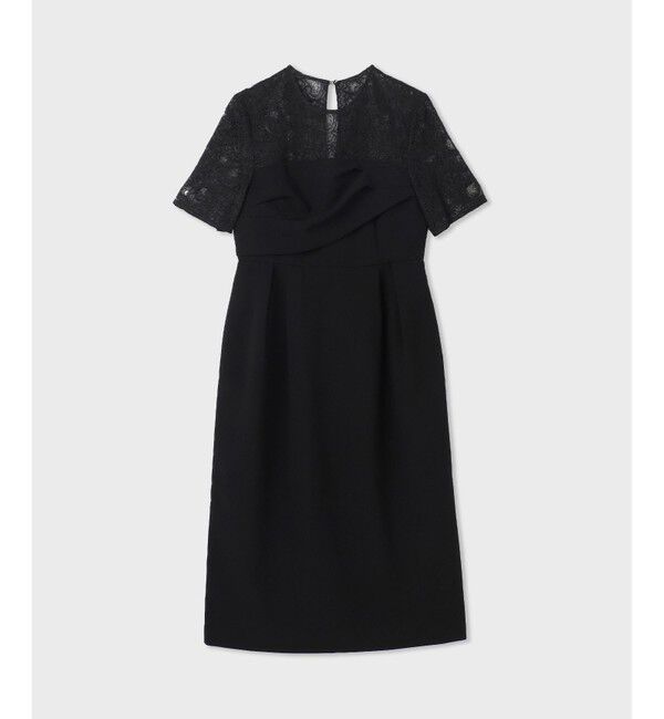 GRACE CONTINENTAL「タックドレープコクンドレス」|ドレス|