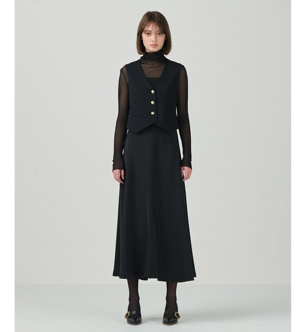 Diagram「サテンコンビジレワンピース」|ワンピース|ブラック