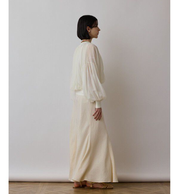 GRACE CONTINENTAL「シアーニットバルーンジャケット」|ブルゾン・スタジャン|