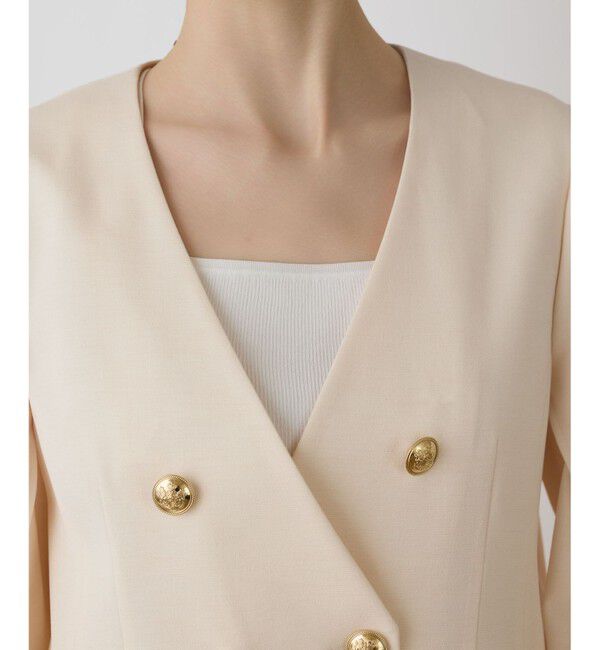 Diagram「ラップスリーブジャケット」|ノーカラージャケット|