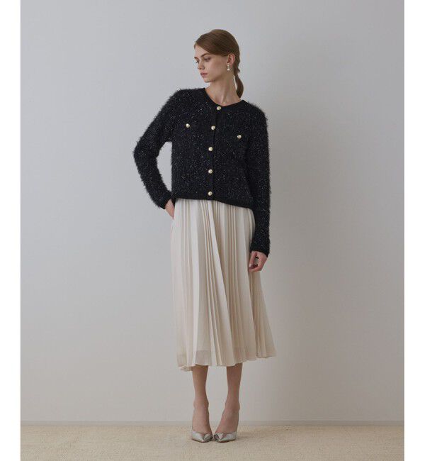 GRACE CONTINENTAL「メッシュプリーツスカート」|スカート|